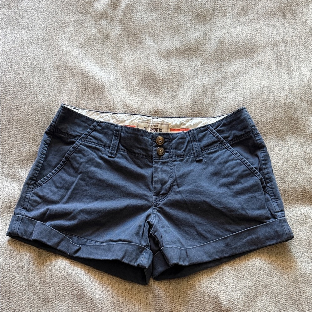 Old Navy Navy Blue Women's Casual Cuffed Shorts